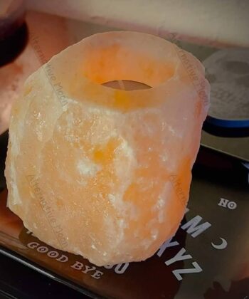 Himalayan Salt Candle Holder – Natural Hand-Carved Tealight Holder