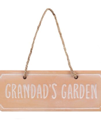 Grandads garden hanging sign