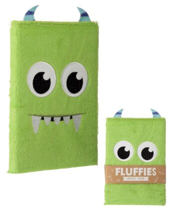 Monstarz Monster Green Fluffies Notebook - Stationary Collection