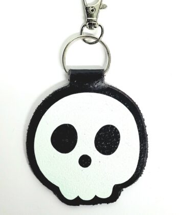 Glow In Dark Skull Keyring - Bag charm Handmade Gift Collection