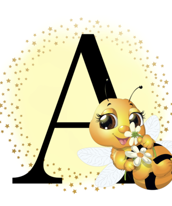 Bee Letter Coasters Homeware Handmade Gift Collection