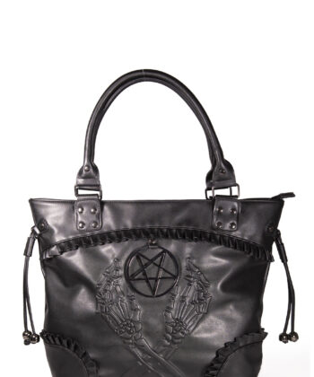 Black Greetings From The Other Side Gothic Handbag