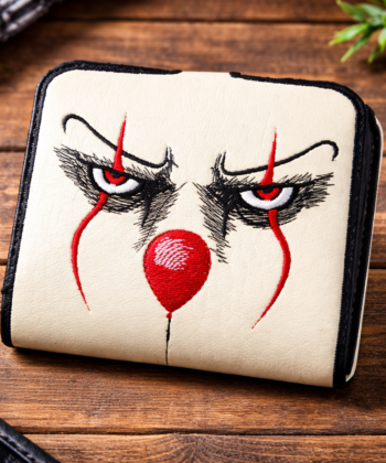 Horror Clown Wallet Embroidered Pennywise Inspired